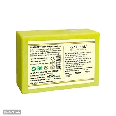 Hasthkar Handmades Glycerine Tea tree Soap 125gm PACK OF 3-thumb3