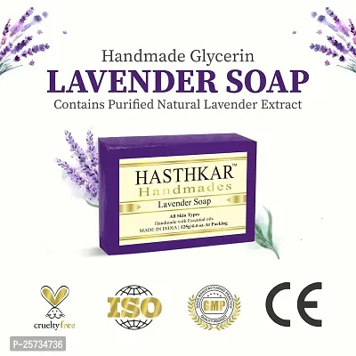 Hasthkar Handmades Glycerine Natural Soap Bathing Bar, For Skin Moisturisation, Ideal For All Skin Types 125gm Men?-thumb5