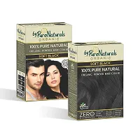 byPureNaturals 100% Organic Powder Soft Black Hair Color for Men  Women 120 Gram | Pure Natural Hair Color | Chemical Free  Ammonia Free Hair Color-thumb4