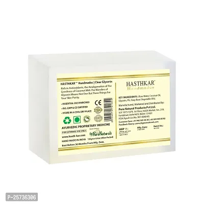 byPurenaturals Hasthkar Handmades Glycerine Natural Soap Bathing Bar, For Skin Moisturisation, Ideal For All Skin Types 125gm Men  Women?-thumb2