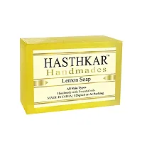 Hasthkar Handmades Glycerine Lemon Soap 125gm pack of 6-thumb1