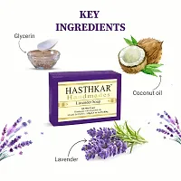 Hasthkar Handmades Glycerine Natural Lavender Soap Bathing Bar, For Skin Moisturisation, Ideal For All Skin Types 125gm Men  Women Pack of 4-thumb2