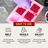 Hasthkar Handmades Soap Base Bar For Soap Making Red Wine With Pomegranate Extract Melt  Pour Clear Transparent 100% Glycerine Soap base SLS  SLES Paraben Free 450Grams-thumb3