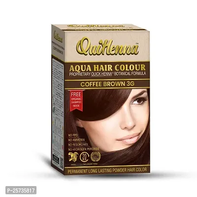 byPureNaturals QuikHenna Aqua Powder Hair Colour for Men  Women, 110GM | Long Lasting Powder Hair Colour | PPD  Ammonia Free Hair Color-thumb2