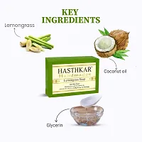 Hasthkar Handmades Glycerine Natural Lemon Grass Soap Bathing Bar, For Skin Moisturisation, Ideal For All Skin Types 125gm Men  Women Pack of 3-thumb2