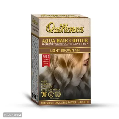 byPureNaturals QuikHenna Aqua Powder Hair Colour for Men  Women, 110GM | Long Lasting Powder Hair Colour | PPD  Ammonia Free Hair Color
