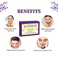 Hasthkar Handmades Glycerine Natural Lavender Soap Bathing Bar, For Skin Moisturisation, Ideal For All Skin Types 125gm Men  Women Pack of 4-thumb3