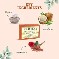 Hasthkar Handmades Glycerine Rose sandal Soap 125gm pack of 4-thumb3