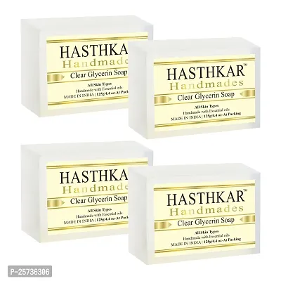 byPurenaturals Hasthkar Handmades Glycerine Natural Soap Bathing Bar, For Skin Moisturisation, Ideal For All Skin Types 125gm Men  Women?