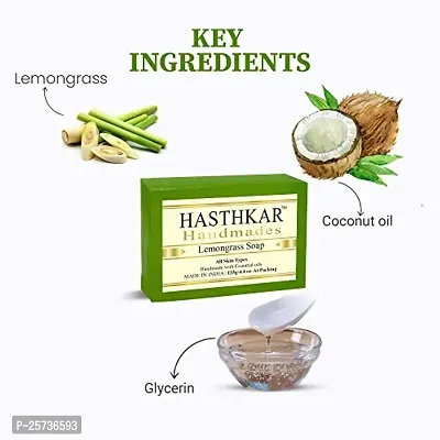 Hasthkar Handmades Glycerine Lemon grass Soap 125gm pack of 5-thumb4