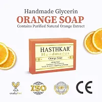 byPureNaturals Hasthkar Handmades Glycerine Orange Soap 125gm for Men  Women Pack of 3-thumb4