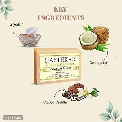 Hasthkar Handmades Glycerine Natural Soap Bathing Bar, For Skin Moisturisation, Ideal For All Skin Types 125gm Men?-thumb3