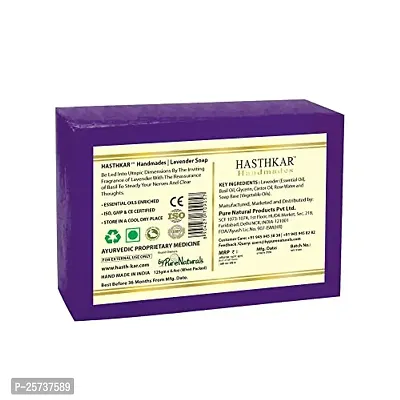 Hasthkar Handmades Glycerine Lavender Soap 125gm pack of 5-thumb3