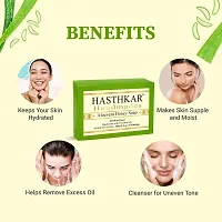 byPureNaturals Hasthkar Handmades Handmade Herbal Natural Neem Tulsi Leaf Soap and Aloevera Honey Soap (2x2 Gift Combo)-thumb3