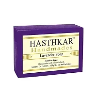 Hasthkar Handmades Glycerine Lavender Soap 125gm pack of 5-thumb1