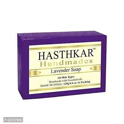 Hasthkar Handmades Glycerine Lavender Soap 125gm pack of 5-thumb2