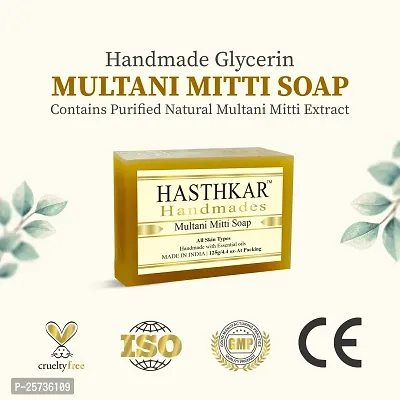 Hasthkar Handmades Glycerine Natural Soap Bathing Bar, For Skin Moisturisation, Ideal For All Skin Types 125gm Men  Women-thumb5