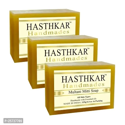 Hasthkar Handmades Glycerine Natural Soap Bathing Bar, For Skin Moisturisation, Ideal For All Skin Types 125gm Men  Women-thumb0