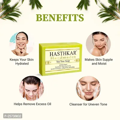 Hasthkar Handmades Glycerine Natural Soap Bathing Bar, For Skin Moisturisation, Ideal For All Skin Types 125gm Men-thumb4