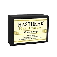 Hasthkar Handmades Glycerine Charcoal Soap 125gm pack of 6-thumb1