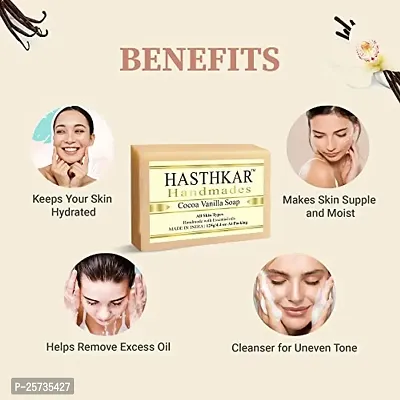 Hasthkar Handmades Glycerine Natural Soap Bathing Bar, For Skin Moisturisation, Ideal For All Skin Types 125gm Men?-thumb4