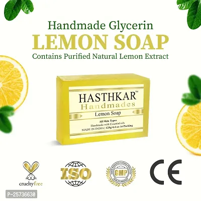 Hasthkar Handmades Glycerine Natural Soap Bathing Bar, For Skin Moisturisation, Ideal For All Skin Types 125gm Men  Women-thumb5