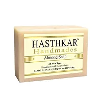 Hasthkar Handmades Glycerine Almond Soap 125gm pack of 5-thumb1