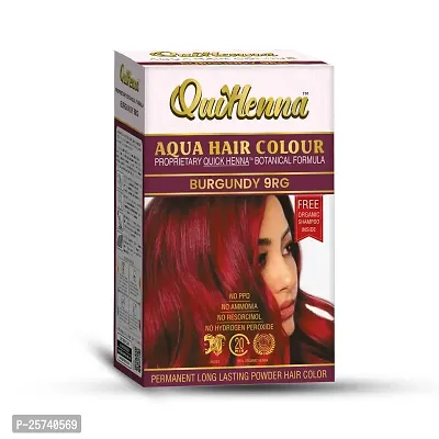 byPureNaturals QuikHenna Aqua Powder Hair Colour for Men  Women, 110GM | Long Lasting Powder Hair Colour | PPD  Ammonia Free Hair Color-thumb0