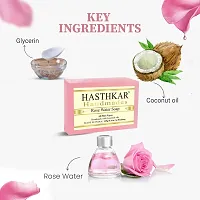 byPureNaturals Hasthkar Handmades Handmade Natural Herbal Rose Water Soap 125gm (Pack of 4)-thumb3