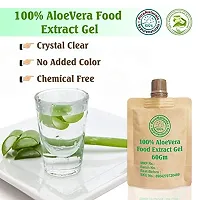 byPurenaturals 100% AloeVera Food Extract Gel for Acne, Skin and Hair - 60gm-thumb2