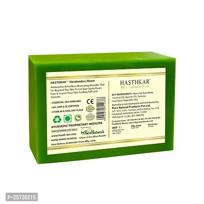 Hasthkar Handmades Glycerine Natural Soap Bathing Bar, For Skin Moisturisation, Ideal For All Skin Types 125gm Men-thumb2