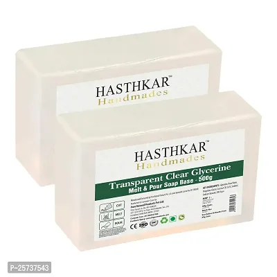 byPureNaturals Hasthkar Transparent Clear Glycerine Soap 500Gm, (Pack of 2) | For All Skin Types | Organic Glycerin Soap For Men and Women