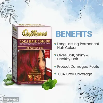byPureNaturals QuikHenna Aqua Powder Hair Colour for Men  Women, 110GM | Long Lasting Powder Hair Colour | PPD  Ammonia Free Hair Color-thumb5