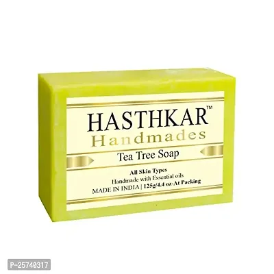 Hasthkar Handmades Glycerine Tea tree Soap 125gm pack of 5-thumb2