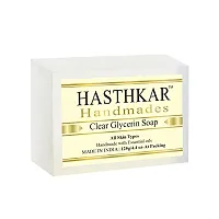 Hasthkar Handmades Glycerine Natural Soap Bathing Bar, For Skin Moisturisation, Ideal For All Skin Types 125gm Men  Women-thumb1