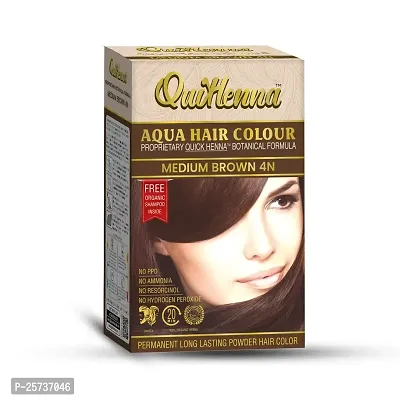 byPureNaturals QuikHenna Aqua Powder Hair Colour for Men  Women, 110GM | Long Lasting Powder Hair Colour | PPD  Ammonia Free Hair Color