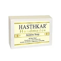 Hasthkar Handmades Glycerine Jasmine Soap 125gm pack of 5-thumb1