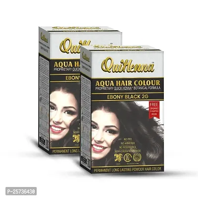 byPureNaturals QuikHenna Aqua Powder Hair Colour for Men  Women, 110GM | Long Lasting Powder Hair Colour | PPD  Ammonia Free Hair Color