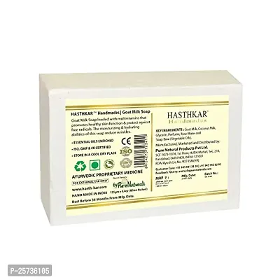 byPureNaturals Hasthkar Handmades Glycerine Goat milk Soap 125gm for Men  Women Pack of 3-thumb3