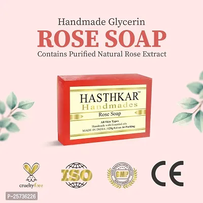 Hasthkar Handmades Glycerine Natural Soap Bathing Bar, For Skin Moisturisation, Ideal For All Skin Types 125gm Men  Women-thumb5