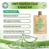 byPurenaturals 100% AloeVera Food Extract Gel for Acne, Skin and Hair - 60gm-thumb3