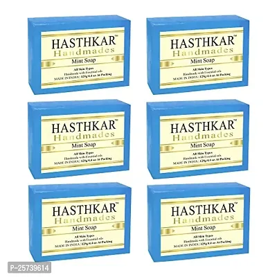 Hasthkar Handmades Glycerine Natural Soap Bathing Bar, For Skin Moisturisation, Ideal For All Skin Types 125gm Men-thumb0