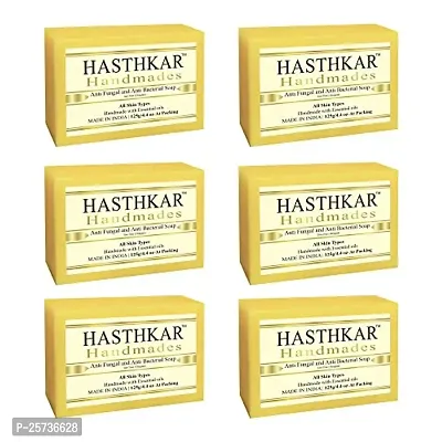 Hasthkar Handmades Glycerine Anti fungal anti becterial Soap 125gm pack of 6