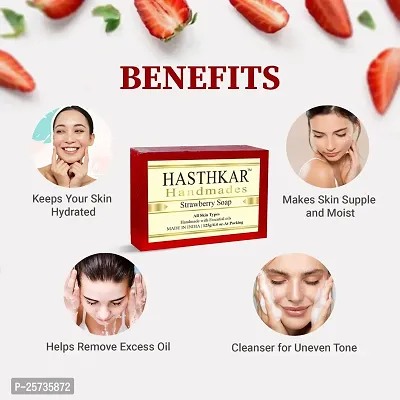 Hasthkar Handmades Glycerine Natural Soap Bathing Bar, For Skin Moisturisation, Ideal For All Skin Types 125gm Men-thumb4