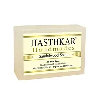 Hasthkar Handmades Glycerine Natural Soap Bathing Bar, For Skin Moisturisation, Ideal For All Skin Types 125gm Men  Women-thumb1