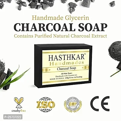 Hasthkar Handmades Glycerine Charcoal Soap 100gm pack of 4-thumb5