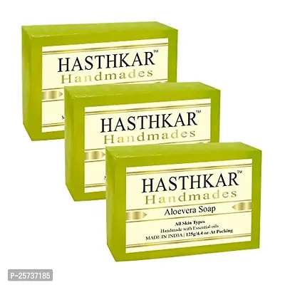 Hasthkar Handmades Glycerine Natural Soap Bathing Bar, For Skin Moisturisation, Ideal For All Skin Types 125gm Men-thumb0