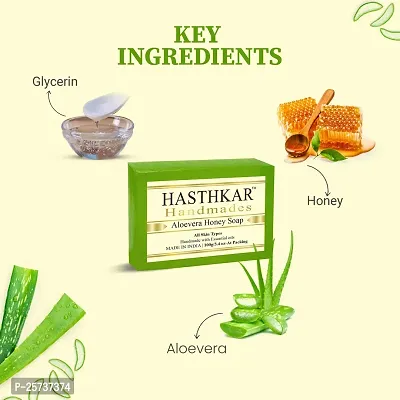 Hasthkar Handmades Glycerine Natural Soap Bathing Bar, For Skin Moisturisation, Ideal For All Skin Types 125gm Men-thumb3