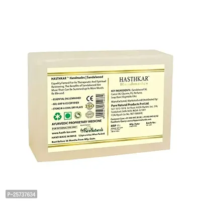 Hasthkar Handmades Glycerine Natural Soap Bathing Bar, For Skin Moisturisation, Ideal For All Skin Types 125gm Men  Women-thumb3