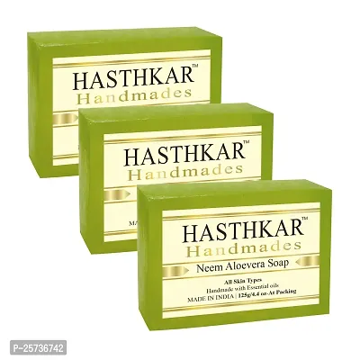 Hasthkar Handmades Glycerine Natural Soap Bathing Bar, For Skin Moisturisation, Ideal For All Skin Types 125gm Men